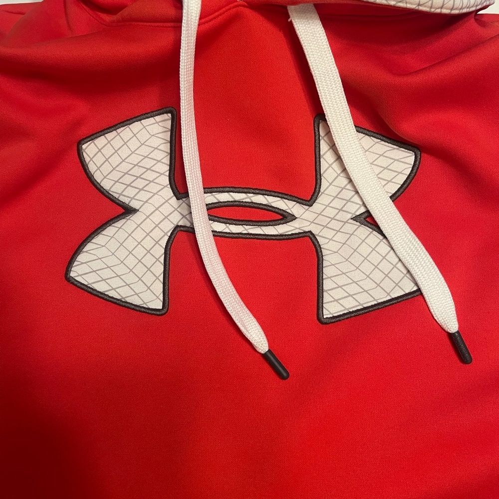 Men’s Under Armour XL hoodie orange/white